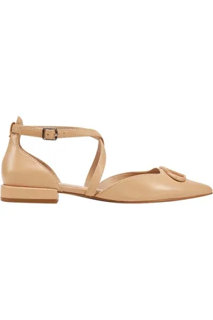 Liu Jo Schoenen, Dames, , 38 EU, Leer, Lage Sandalen met Metalen Details