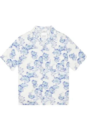 Isabel Marant Overhemden, Heren, Blauw, S, Katoen, Casual gestreept overhemd