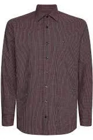 Tommy Hilfiger Overhemden, Heren, Bruin, L, Katoen, Casual Overhemd