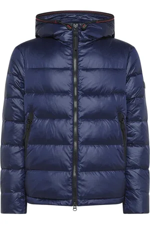 Peuterey Jassen, Heren, Blauw, L, Nylon, Lichtgewicht Ripstop Donsjack
