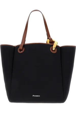 J.W.Anderson Tassen, Dames, Blauw, ONE Size, Katoen, Corner Tote Bag