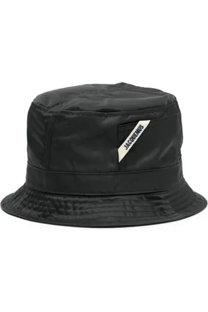 Jacquemus Accessoires, Heren, Zwart, 58 CM, Nylon, Ovalie Bob Hat