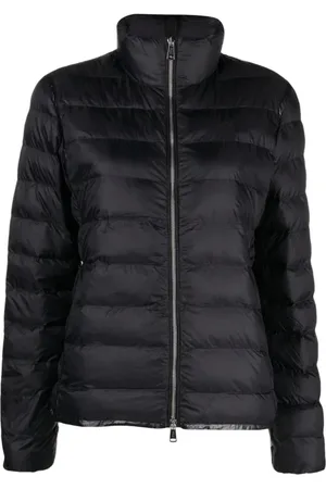 Ralph Lauren Jassen, Dames, Zwart, XS, Leer, Geïsoleerde Puffer Donsjas