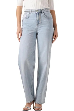 Liu Jo Jeans, Dames, Blauw, W31, Straight Leg Jeans in Blauw
