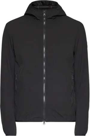 Colmar Jassen, Heren, Zwart, L, Zwarte Jersey Jas met Modern Logo