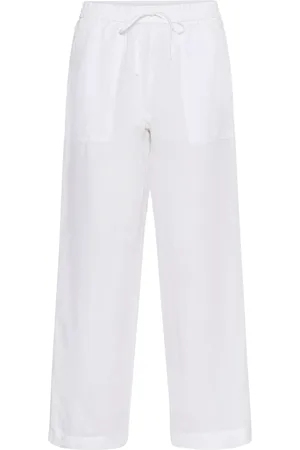 Part Two Broeken, Dames, Wit, M, Katoen, Helderwitte Straight-Leg Broek