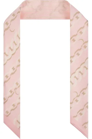 VERSACE Accessoires, unisex, Roze, ONE Size, Zijden sjaal