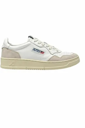 Autry Schoenen, Heren, Wit, 44 EU, Katoen, Medalist Low Sneakers