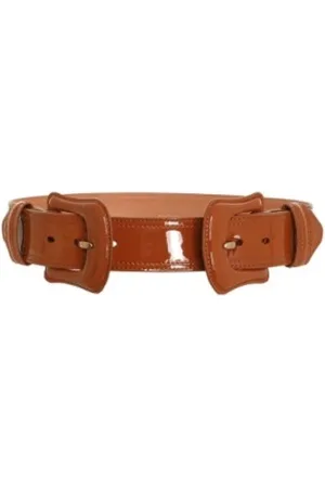 ZIMMERMANN Accessoires, Dames, Bruin, M, Leer, Havana Leren Riem