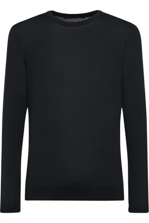 Kiton Truien, Heren, Blauw, S, Wol, Trui met ronde hals