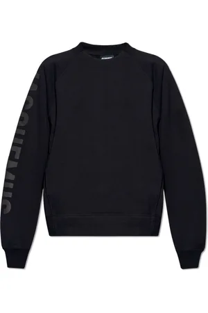 Jacquemus Sweatshirts & Hoodies, Heren, Zwart, L, Katoen, Typo Sweatshirt met Logo