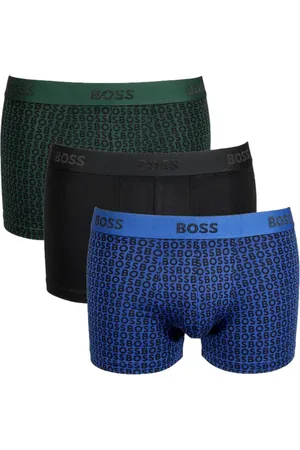 HUGO BOSS Ondergoed, Heren, Veelkleurig, L, Katoen, 3-Pack Trunk Boxer Cadeauset