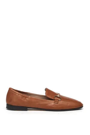 Pomme D´Or Schoenen, Dames, Bruin, 36 EU, Leer, Leren mocassin loafers
