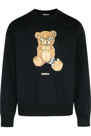 BARROW Sweatshirts & Hoodies, Heren, Zwart, S, Zwarte Sweatshirt met Stijl 110