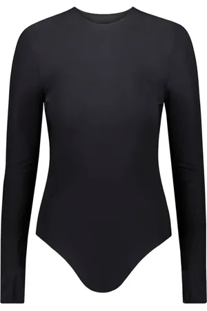 Maison Margiela Tops, Dames, Zwart, S, Veelzijdige Stretch-Jersey Bodysuit