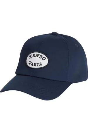 Kenzo Accessoires, Heren, Blauw, ONE Size, Katoen, Geborduurde Market Cap