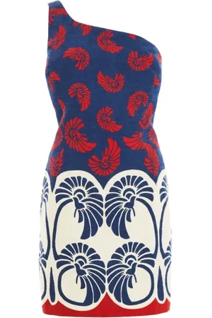 La DoubleJ Kleedjes, Dames, Veelkleurig, XS, Katoen, Flirty Zomer Mini Jurk
