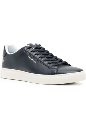 Paul Smith Schoenen, Heren, Blauw, 41 EU, Leer, Logo-Print Veterschoenen