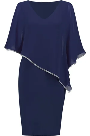 Joseph Ribkoff Kleedjes, Dames, Blauw, 3Xl, Elegante Jurk
