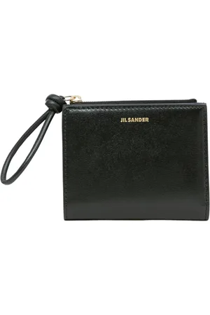 Jil Sander Accessoires, Heren, Zwart, ONE Size, Leer, Giro Mini Wallet