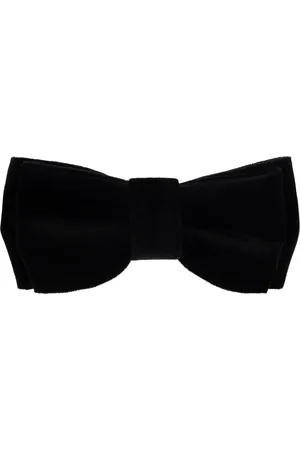 Paul Smith Accessoires, Heren, Zwart, ONE Size, Katoen, Velvet Bow Tie