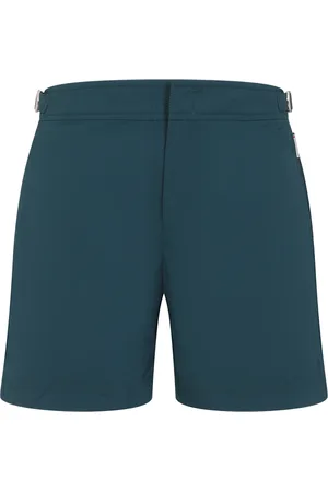 Orlebar Brown Badkleding, Heren, Groen, W34, Leer, Groene zwemkleding voor heren Ss 25