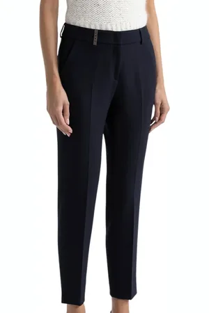 PESERICO SIGN Broeken, Dames, Blauw, 2Xs, Katoen, Technische Pantalon