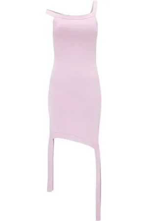 J.W.Anderson Kleedjes, Dames, Paars, M, Katoen, Korte Lila Zomerjurk