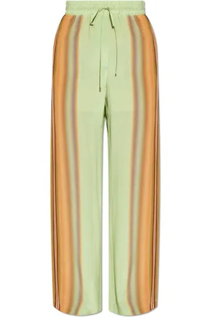 Paul Smith Broeken, Dames, Veelkleurig, S, Zijden Loose-Fit Broek