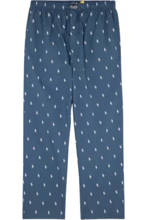 Ralph Lauren Nachtkleding & Lounge, Heren, Blauw, M, Katoen, Katoenen broek met regular fit