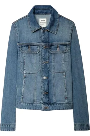 Zadig & Voltaire Jassen, Dames, Blauw, S, Katoen, Stijlvolle Jas