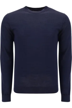 Woolrich Truien, Heren, Blauw, 2Xl, Long Sleeved Crewneck Sweater