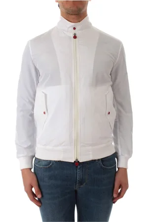 Kiton Jassen, Heren, Wit, L, Polyester, Outdoor Jas