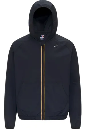 K-Way Jassen, Heren, Blauw, M, Stijlvolle Waterdichte Jas voor Vrouwen