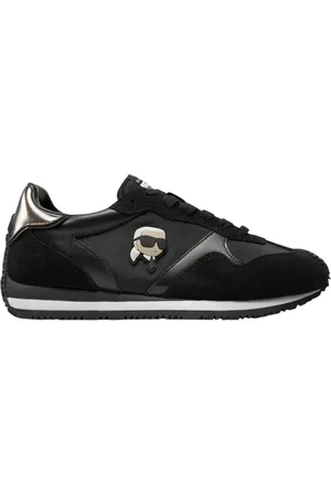 Karl Lagerfeld Schoenen, Dames, Zwart, 37 EU, Leer, Velocette Sneakers
