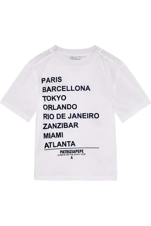 Patrizia Pepe Tops, Dames, Wit, L, Katoen, Cotton T-Shirt