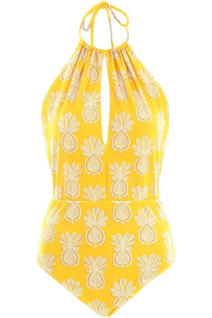 La DoubleJ Badkleding, Dames, Geel, S, Esther Pineapple Badpak