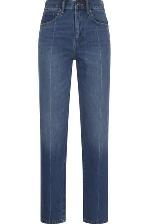 Tory Burch Jeans, Dames, Blauw, W25, Katoen, Slim-fit Jeans