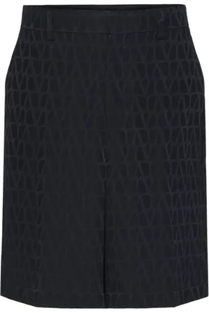 VALENTINO GARAVANI Korte broeken, Heren, Zwart, M, Toile Iconographe Zijden Shorts
