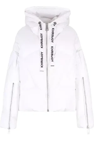 Khrisjoy Jassen, Dames, Wit, S, Puffer Jacket met Capuchon