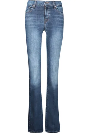 7 for all Mankind Jeans, Dames, Blauw, W31, Katoen, Blauwe Jeans voor Vrouwen
