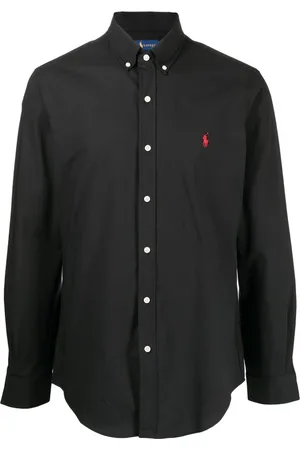Ralph Lauren Overhemden, Heren, Zwart, 2Xl, Katoen, Sport Shirt