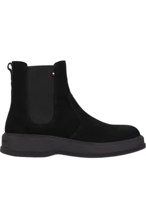 Tommy Hilfiger Schoenen, Heren, Zwart, 41 EU, Suède, Core Chelsea Boots