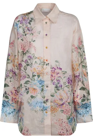 ZIMMERMANN Blouses & Shirts, Dames, Veelkleurig, M, Shirt met bloemenprint