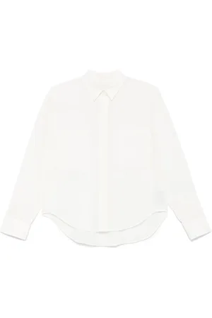 Calvin Klein Blouses & Shirts, Dames, Wit, M, Wit Overhemd met Knoopsluiting