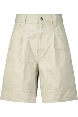 Isabel Marant Korte broeken, Dames, , S, Katoen, High-Waisted Katoenen Shorts