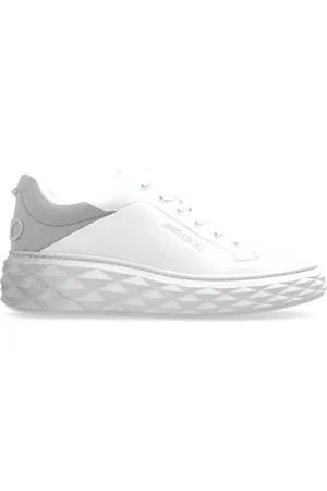 Jimmy Choo Schoenen, Dames, Wit, 40 1/2 EU, Leer, Diamond Maxi F II Ivr-X