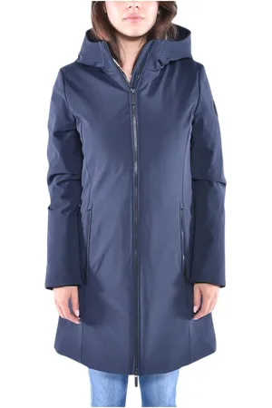 Woolrich Jassen, Dames, Blauw, S, Polyester, High-Performance Softs Dons Parka