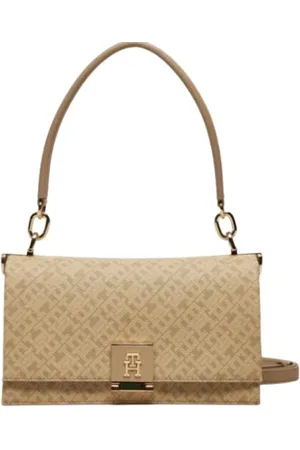 Tommy Hilfiger Tassen, Dames, , ONE Size, Leer, Crossbodytas met Monogram