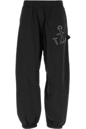 J.W.Anderson Broeken, Heren, Zwart, S, Nylon, Zwarte Nylon Joggingbroek